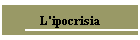 L'ipocrisia